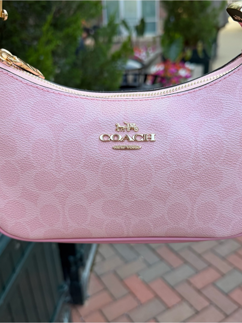Coach powder pink Teri shoulder bag - Picture 2 of 7